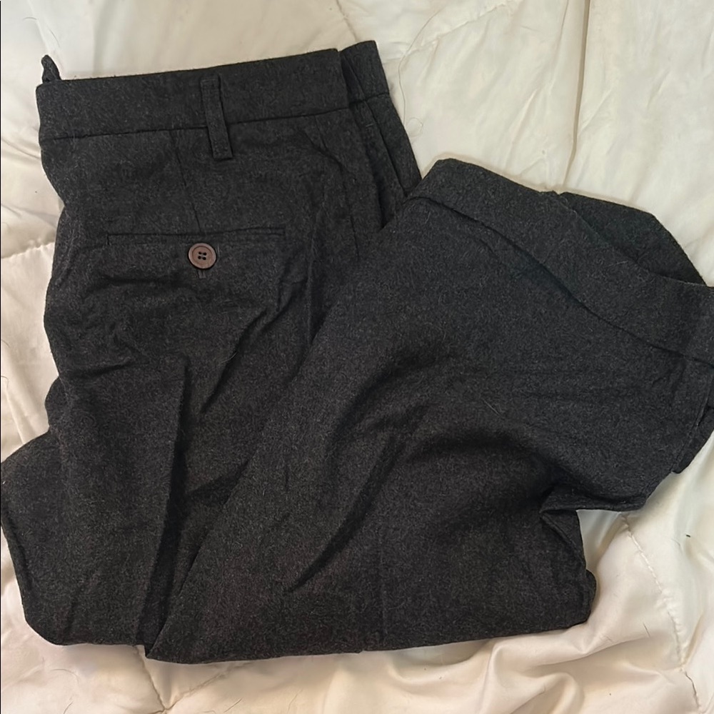 Gunex size 10 Charcoal Wool Dress Pants